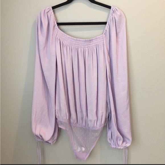 NWT Free People Another Round lavender bodysuit - Picture 4 of 16